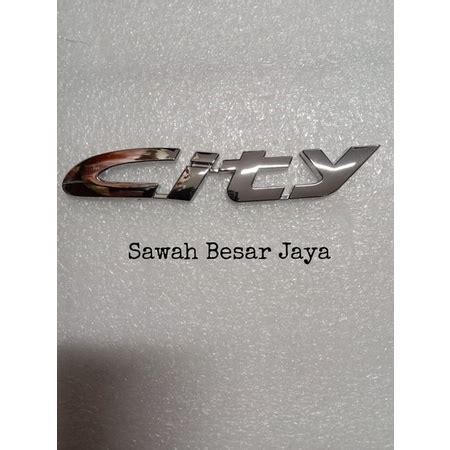 Jual Emblem Logo Tulisan Nama Mobil Pintu Bagasi Belakang Honda City Z