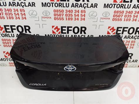 Toyota Corolla Bagaj Kapa I Ikma Orj Nal Yedek Par A Kma Yedek Par A