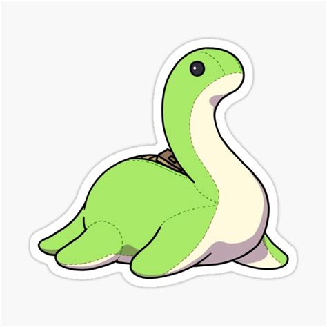 "Nessie Plushie" Sticker for Sale by mokemonk | Redbubble