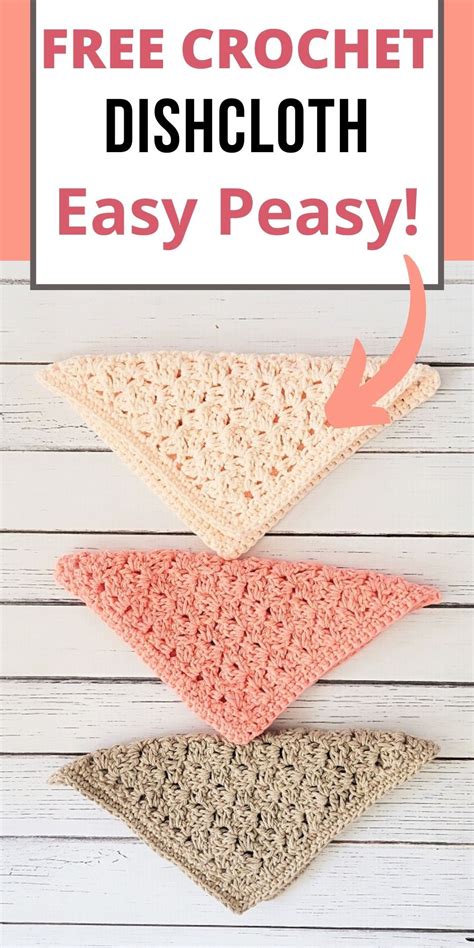 Easy Crochet Dishcloth Cottage Dishcloths Artofit