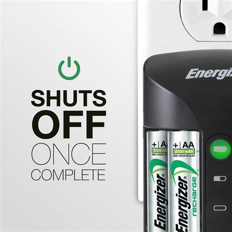 Energizer Rechargeable AA and AAA Battery Charger (Recharge Pro) with 4 ...