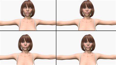 3D Lidia Game Redy Naked TurboSquid 1934217