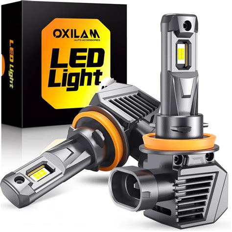 Oxilam Pcs Turbo H H Led Headlight Bulbs Canbus W Lm