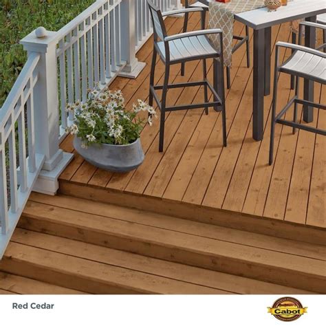 Cabot Pre Tinted Red Cedar Semi Transparent Exterior Wood Stain And