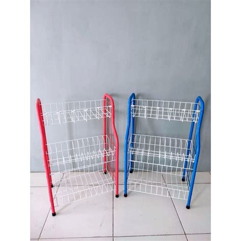 Jual Rak Piring Susun Dengan Gelas Rpl Lengkung I Rak Dapur I Rak