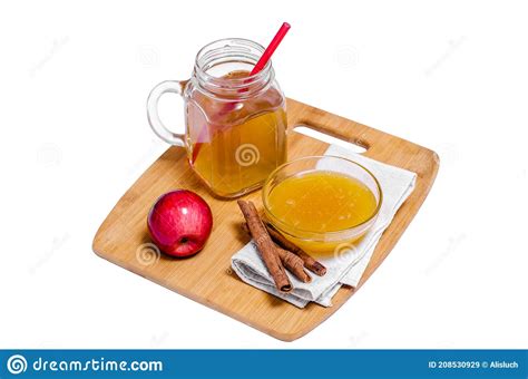 Homemade Fermented Raw Kombucha Tea Ready To Drink Stock Image Image