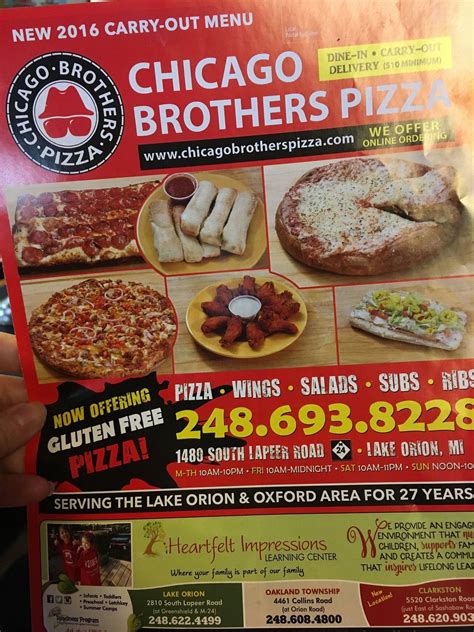 Chicago Brothers Pizza And Deli Lake Orion Photos And Restaurant Reviews Order Online Food