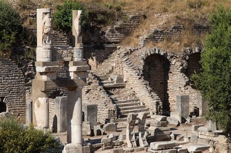 Premium Photo | Temple of domitian in ephesus ancient city