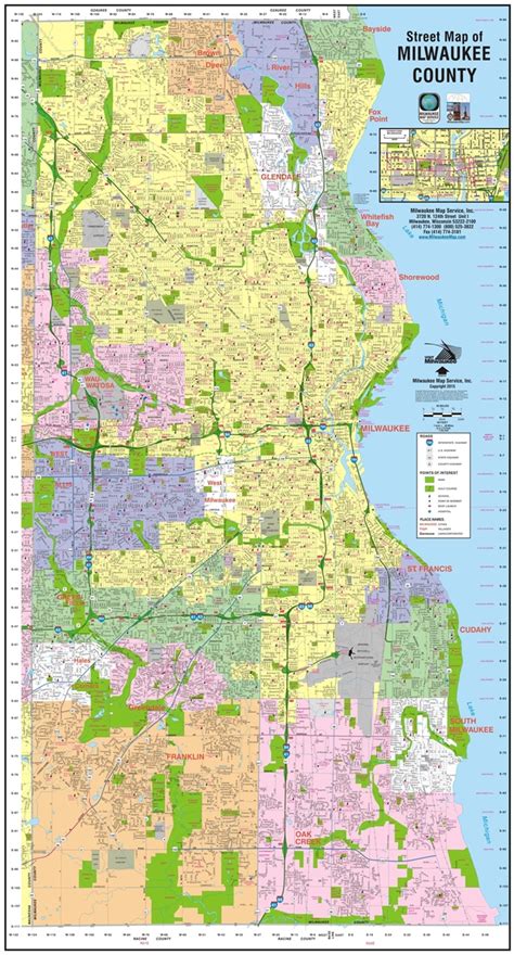 Milwaukee County Map