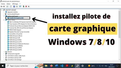 Telecharger Et Installer Pilote De Carte Graphique Driver Vga Youtube