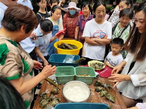 “粽叶飘香，喜迎端午”——济宁市泗水县泗河街道金泉社区开展庆端午包粽子活动 全景山东 山东新闻