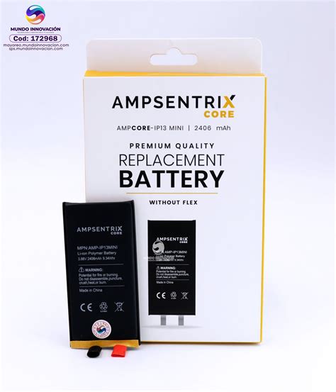 Bateria Iphone Mini Mah Ampsentrix Core Mayoreo Mundo