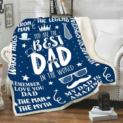 We Love You Dad Blanket Fathers Day Blanket Birthday Etsy