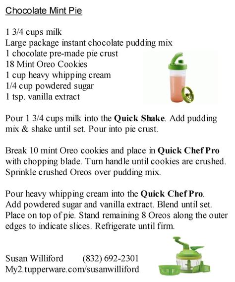 Delicious Chocolate Mint Pie Recipe