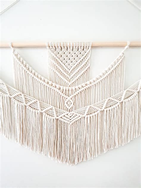 Extra Large Macrame Wall Hanging Size Options Macrame Wall Etsy