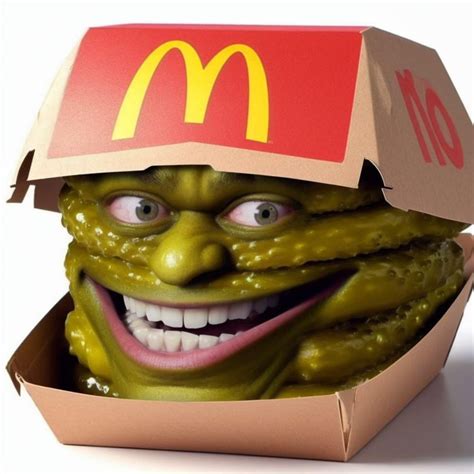 An Internet Meme About Extra Pickles In A Mcdonalds Order Rweirddalle