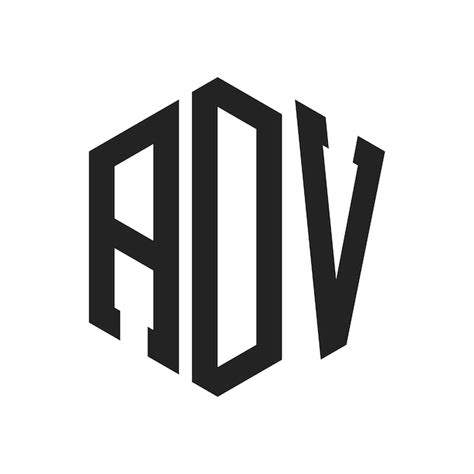 premium vector adv logo design initial letter adv monogram logo