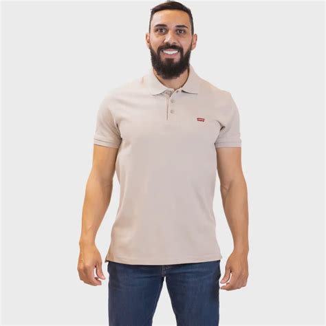 Camisa Polo Masculina Levis Housemark Bege Lb0037012 Submarino