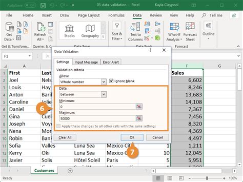 Data Validation In Excel Customguide