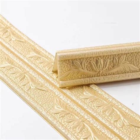 Gerich 3d Tiles Diy Sticker Waterproof Skirting Sticker Border Self