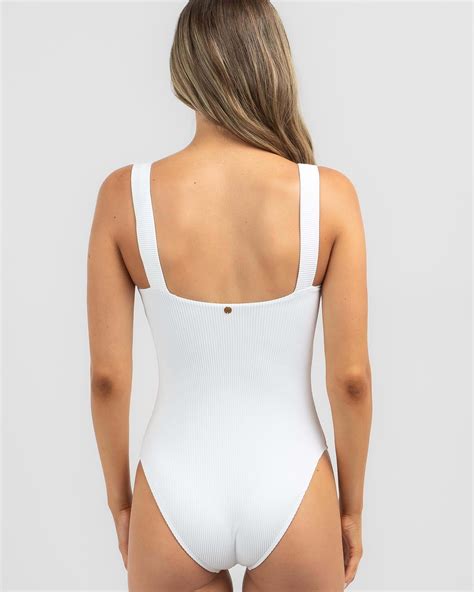 Shop Kaiami Flynn One Piece Swimsuit In White Fast Shipping Easy