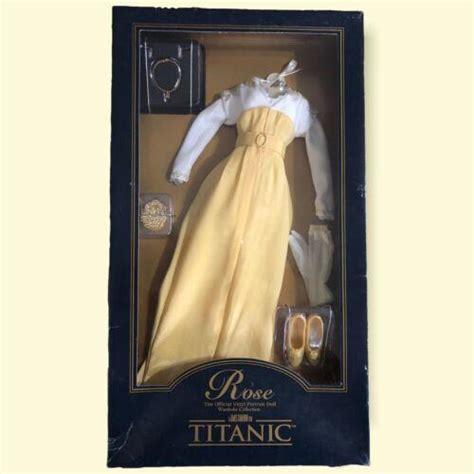 Franklin Mint Titanic Rose Doll Yellow Strolling Dress Ensemble Outfit