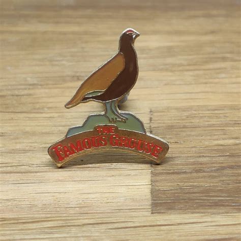 Vintage Famous Grouse Whiskey Lapel Pin Badge Whisky Pub Bar Etsy