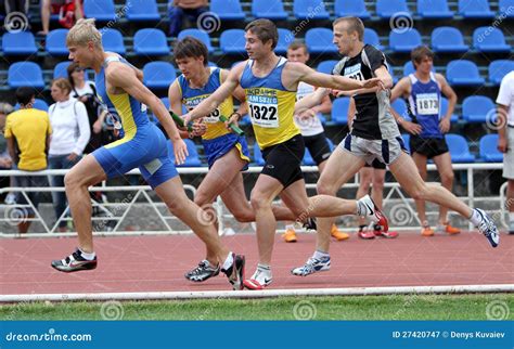 Mens Relay Race Editorial Photography Image Of Achievement 27420747