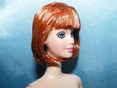 Retro Mod Titian Hair Barbie Nude Pink Post Earrings New Condition
