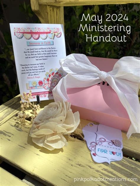 May 2024 Ministering Handout Pink Polka Dot Creations