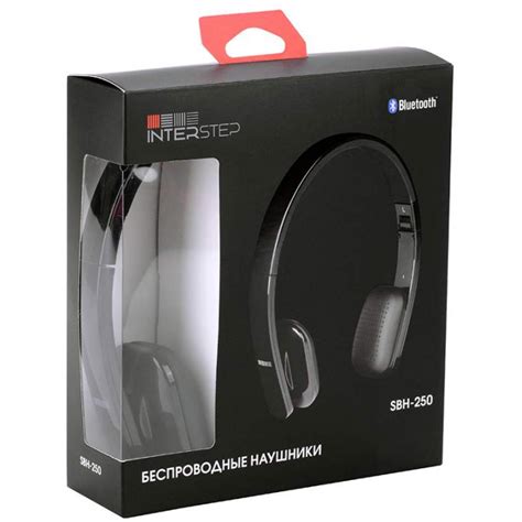Открытые беспроводные наушники InterStep SBH-250 Black для ноутбука ...