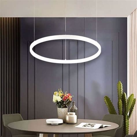 Oracle Slim Sp D070 Round Ideal Lux Lampadario Bianco Led 38w 3000k