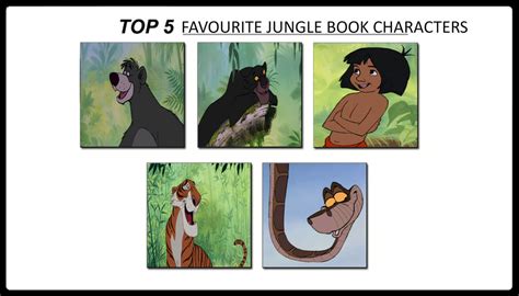 My Top 5 Favourite Jungle Book Characters By Thetrainmrmenponyfan On