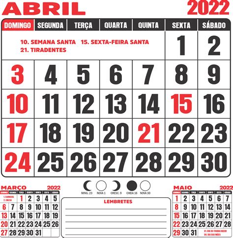 Calendario 2023 Luas E Feriados Abril 2022 Imagesee