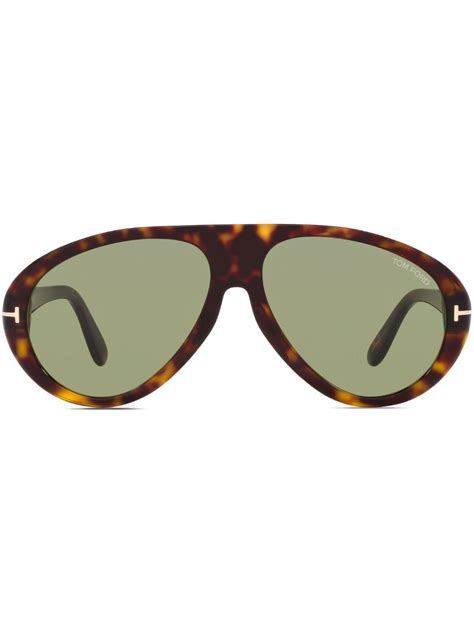 Tom Ford Eyewear Tortoiseshell Effect Sunglasses Farfetch