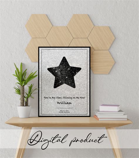 Night Sky Print Custom Star Map Poster Wedding Gift - Etsy