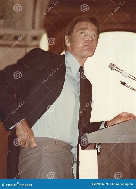 Charlton Heston In Chicago In 1979 Editorial Stock Photo Image Of