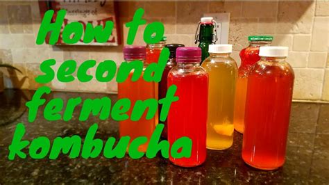 How To Second Ferment Kombucha F2 Youtube