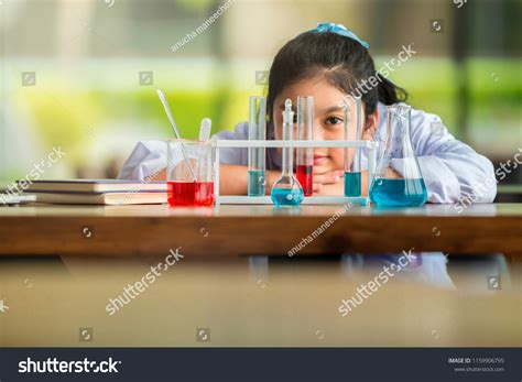 Little Scientist Children Scientists Making Experiments Stock Photo ...