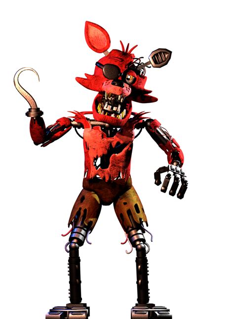 C4d Classic Withered Foxy Fullbody By Zailynth On Deviantart