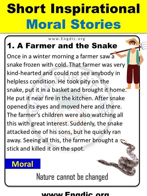 Short Inspirational moral Stories for Kids in English with PDF in 2022 | Moral stories, English ...