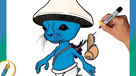 How To Draw Smurf Cat Easy To Follow YouTube