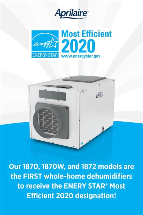 ENERGY STAR® Certified Whole-House Dehumidifiers Most Efficient 2020 ...