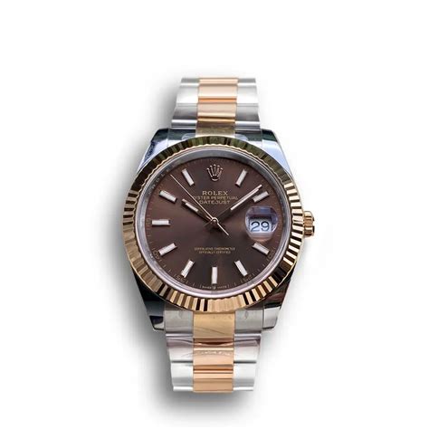 Rolex Datejust Ref M Mm Chocolate Dial