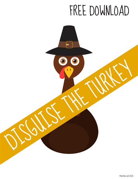 Turkey Disguise Printable Printable Word Searches