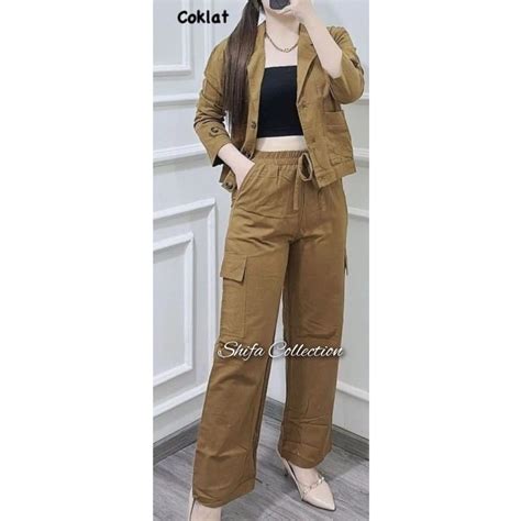 Jual Celana Kulot Wanita Panjang Bahan Twill Combed Ukuran Standar