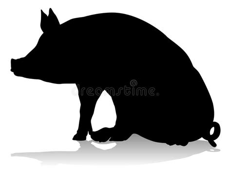 Pig Silhouette Stock Illustrations – 18,959 Pig Silhouette Stock ...