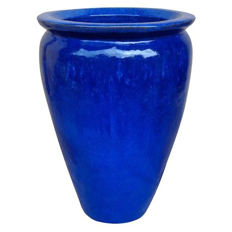 Arcadia Blue Ceramic Outdoor Planter Extra Large