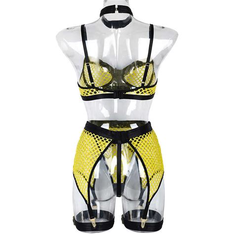 Sexy Set Jsy Sexy Soutien Gorge Et Culotte Ensemble Lingerie Mesh