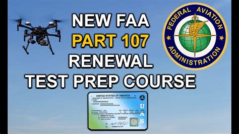 New Faa Part 107 Renewal Prep Course And Practice Exam Youtube